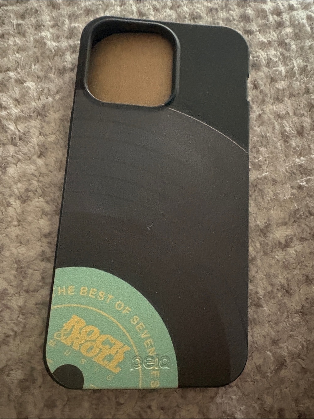 Pela Black Vinyl Vibes 70s Rock Record Compostible Case for iPhone 14 ProMax NWT
